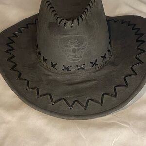 Grey Cowboy Hat W/ Bull Logo
